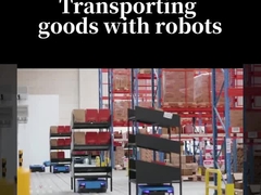 AMR Autonome mobile Roboter mit 16AH Kapazität und maximaler Ganggeschwindigkeit 1,2 m/s