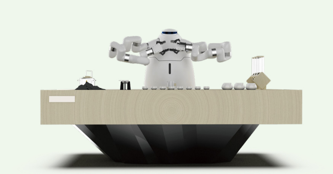 Roboter-Kaffee-Maschinen-Roboter gießen über Arm-Tee den Kaffeemaschine Humanoid-zwei, der Roboter 200kg herstellt