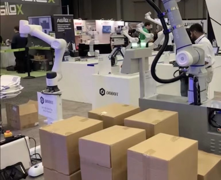 Kooperatives stapelndes Robotersystem Fanuc-Roboter-Arm Diy 10kg für Nahrungsmittelwerkstatt