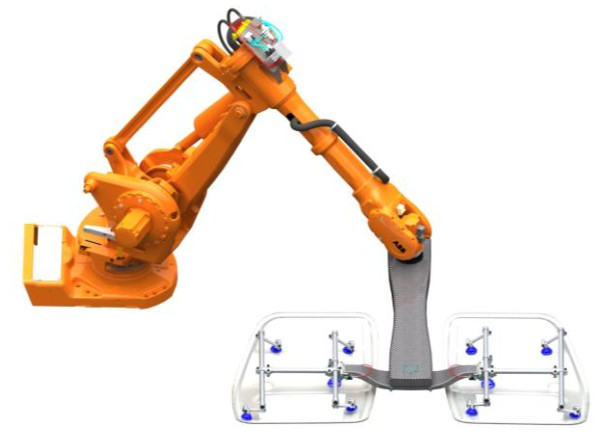 Roboter-Arm-schweißende Befestigung Kuka Abb, die Sonnenkollektoren in der photo-voltaischen Industrie als Schraubenzieher greift