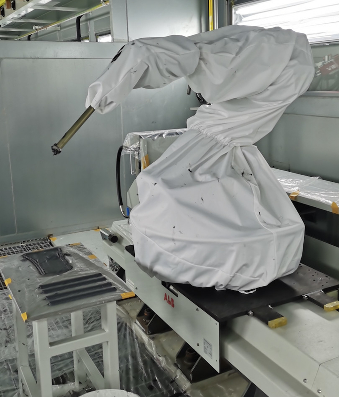 Roboter-Schutzsystem-Kleidung für Roboter-Arm-Sprühwerkstatt ABB KUKA