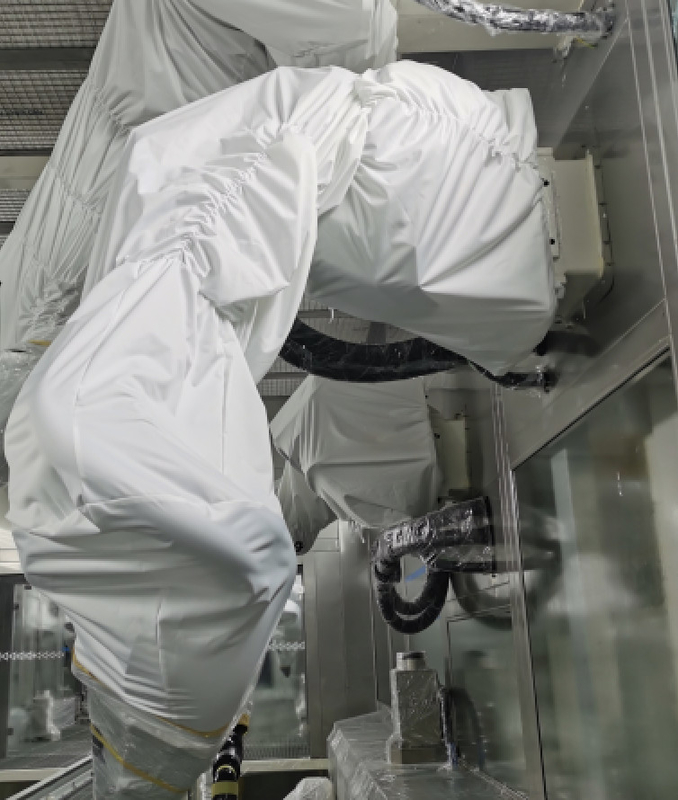 ABB-Roboter-Abdeckungs-Schutz-Kleidung feuerfest in der Autofabrik-Farben-Werkstatt