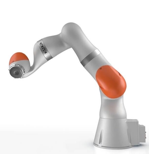 Roboter-Arm-Fabrik 7kg LBR Iiwa Diy Kuka kleine 7 R800 beim Zutreffen, das Kleben malend