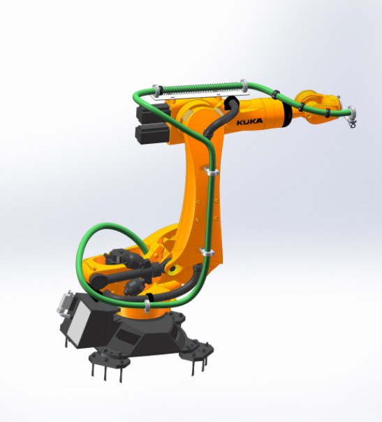Geschlossene Art DPS Roboterkleidersatz-Komponenten - mit Frühlings-teleskopischem Struktur-System
