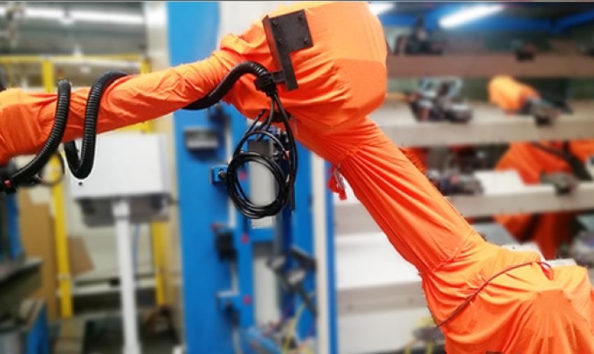 Universalroboter-Schutzhauben für die Antifarbe statisch in Sprühwerkstatt