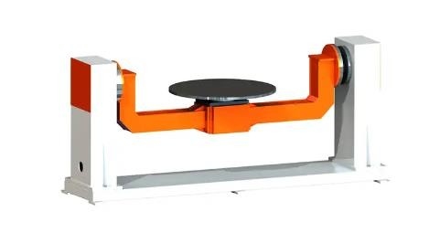 Zweiachsige Achsen-Last 100-1000kg der Abb-Schweißens-Roboter-Stellwerk-Drehscheiben-1200x1200 380v 50-60hz