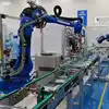 6 Aixs Yaskawa Roboterarm GP180-120 mit CNGBS angepassten Sicherheitszaun als Palletierungsroboter