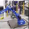 6 Aixs Yaskawa Roboterarm GP180-120 mit CNGBS angepassten Sicherheitszaun als Palletierungsroboter