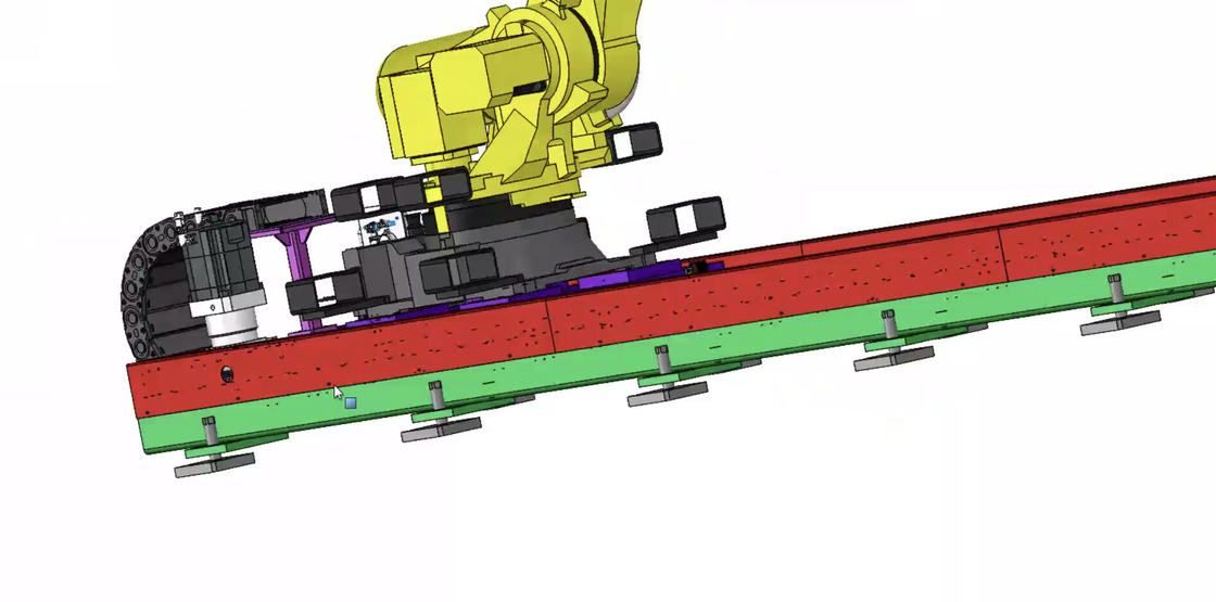 Effiziente Roboter-Linienbahn-Laufgeschwindigkeit 1 - 3 m/s geeignet für bis zu 3 Einheiten