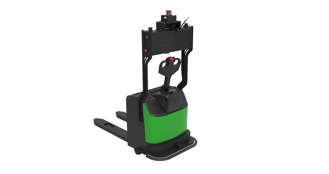 125 mm Standardhebehöhe Automatischer geführter Gabelstapler mit einer Tragfähigkeit von 2000 kg