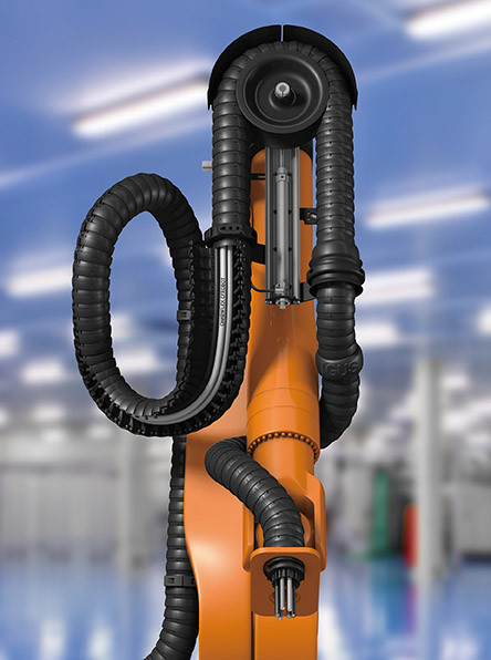 Integrierte / Split-Installationsart Roboter-Kleidungspaket Kabelleitungspaket