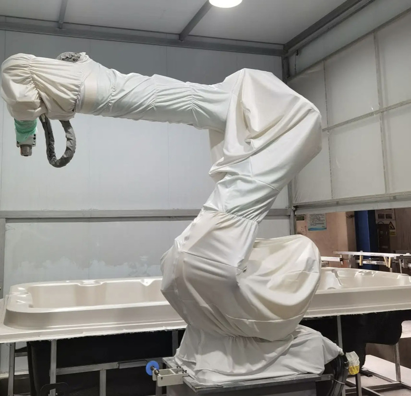 Verfärbungsbetrieb Roboter Schutzdeckel Integrierter Typ Anti-statischer Polyester